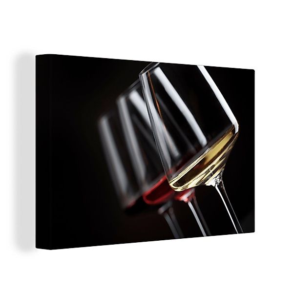 OneMillionCanvasses® Leinwandbild Weinglas - Wein - günstig online kaufen