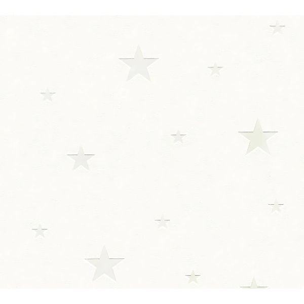 PROFHOME 324401-GU Kinder Tapete Kindertapete Matt Weiß 0,53 m x 10,05 m 5, günstig online kaufen