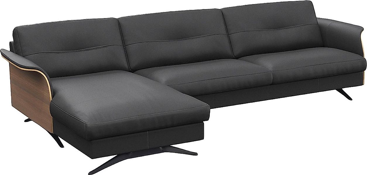 FLEXLUX Ecksofa "Glow, super bequem durch hochwertigem Sitzaufbau mit Feder günstig online kaufen