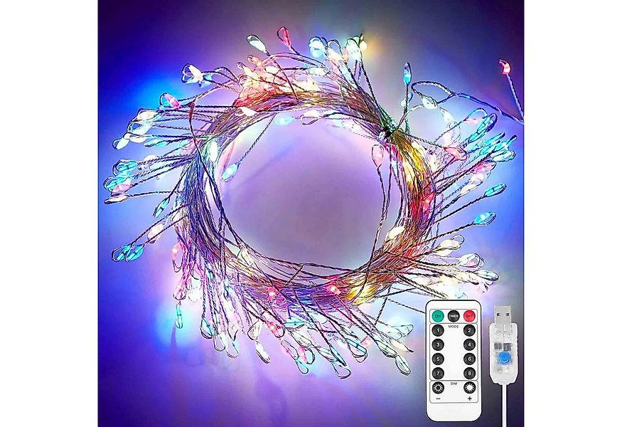 Rosnek LED-Lichterkette 3M/6M, dimmbar, für Weihnachten Hochzeit Party, Fer günstig online kaufen
