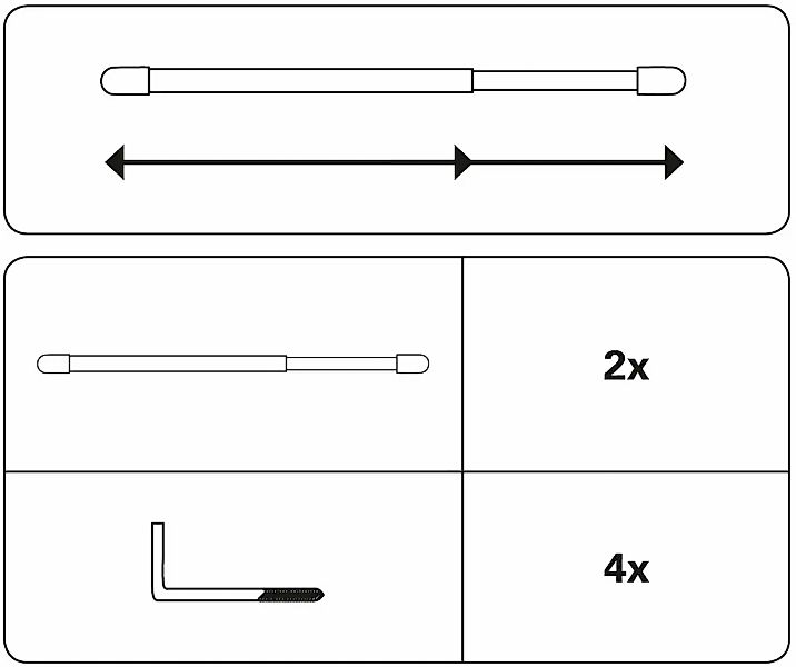 GARDINIA Scheibenstange "Vitragestange" Ø 11 mm 1 läufig-läufig ausziehbar günstig online kaufen