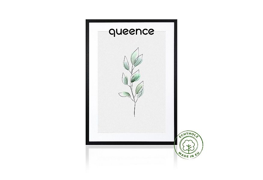 queence Bilderrahmen Poster Holzrahmen - Echtholz Bilderrahmen schwarz, für günstig online kaufen
