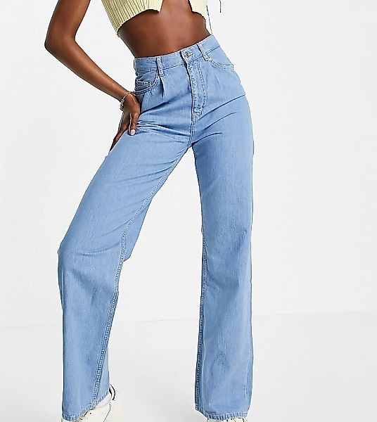 ASOS DESIGN Tall – Lockere Dad-Jeans mit Bundfalten vorn und hoher Taille i günstig online kaufen