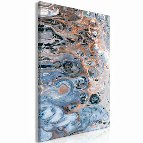 artgeist Wandbild Sienna Blue Marble (1 Part) Vertical mehrfarbig Gr. 40 x günstig online kaufen