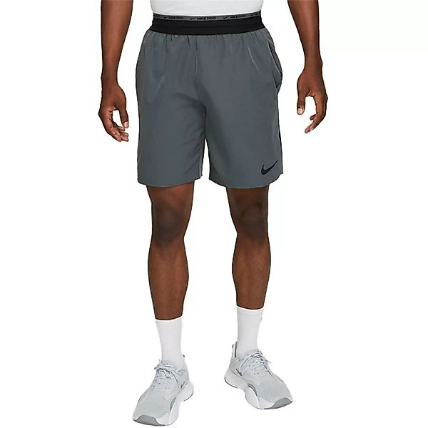 Nike Pro Dri Fit Flex Rep Shorts Hosen 2XL Iron Grey / Black günstig online kaufen