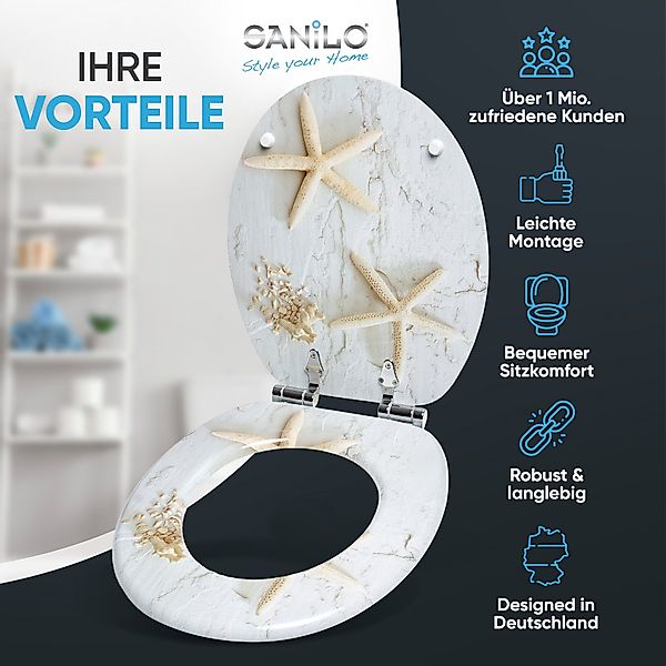 Sanilo WC-Sitz Seestern, mit Absenkautomatik, hochwertig günstig online kaufen