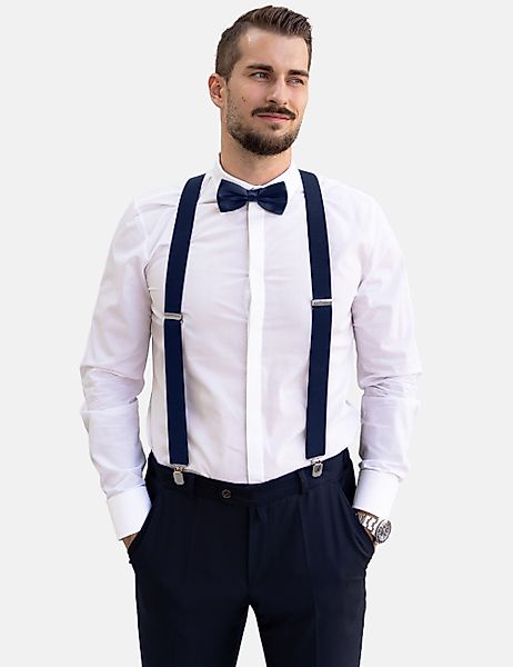 Massi Morino Hosenträger mit Fliege günstig online kaufen