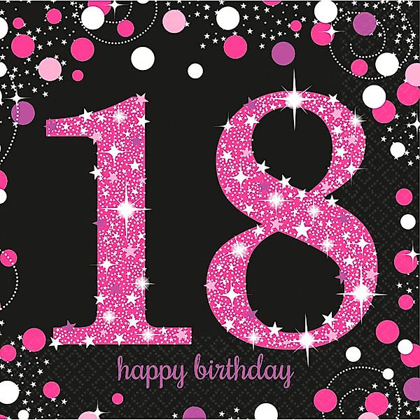 Amscan Hängedekoration 16 Servietten #18 Sparkling günstig online kaufen