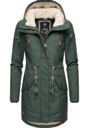 Ragwear Wintermantel "Elsie" stylischer Winterparka mit Kapuze und Teddyfle günstig online kaufen