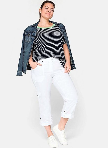 Sheego Jerseyhose Cargohose mit Krempelfunktion günstig online kaufen