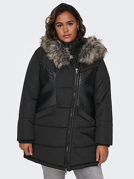 ONLY CARMAKOMA Steppjacke CARLITTA FUR HOOD günstig online kaufen