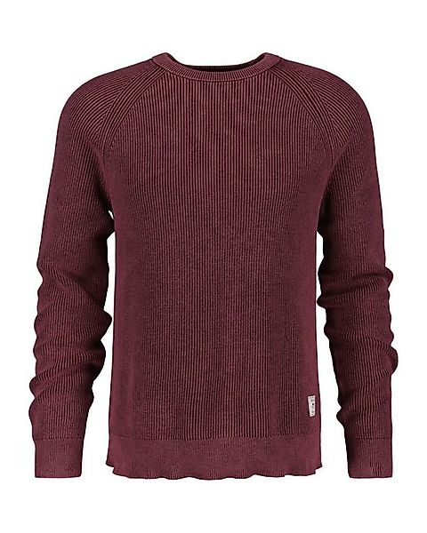 Gant Rundhalspullover WASHED RIB C-NECK in verwaschener Optik günstig online kaufen