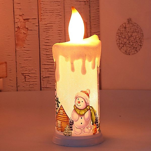Jibenhome LED-Kerze Weihnachtskerzen Flammenlose Batteriebetrieben Flackern günstig online kaufen