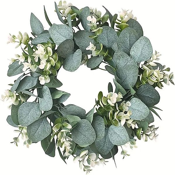 Kunstkranz Eukalyptus-Kranz für die Haustür, Osterkranz günstig online kaufen