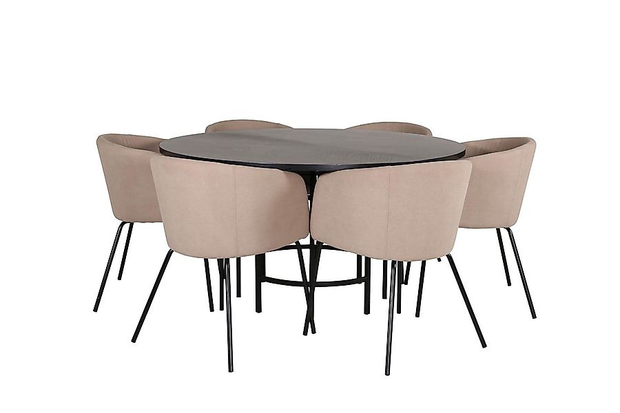 ebuy24 Essgruppe Copenhagen Essgruppe Esstisch braun günstig online kaufen