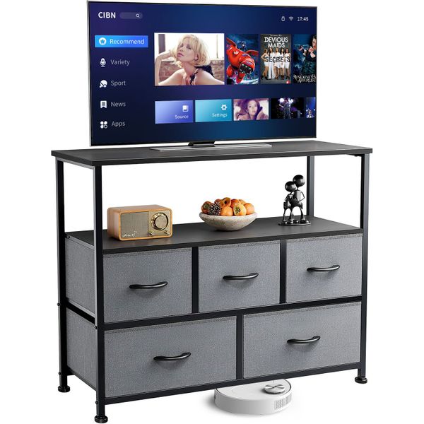 Refined Living TV-Schrank Stoffkommode mit 5 günstig online kaufen