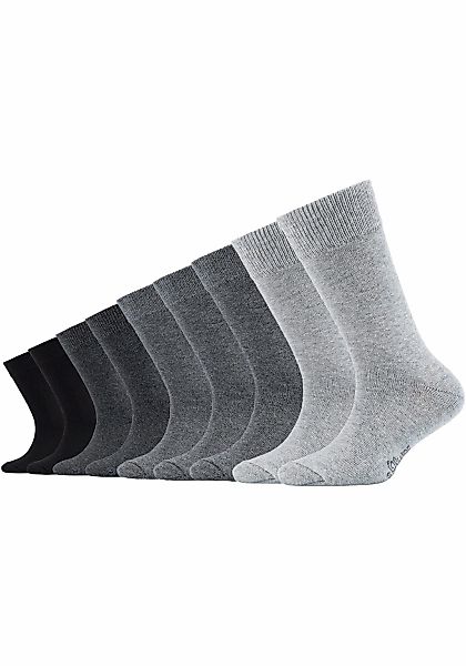 s.Oliver Socken "essentials" 9 Stk. tlg. mit weichem Bund günstig online kaufen