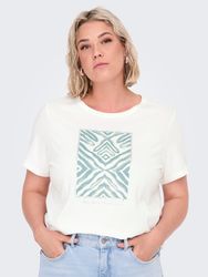 ONLY CARMAKOMA Kurzarmshirt CARBOOSTERY LIFE SS günstig online kaufen