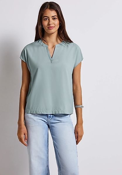 STREET ONE Kurzarmbluse, aus softer Viskose günstig online kaufen
