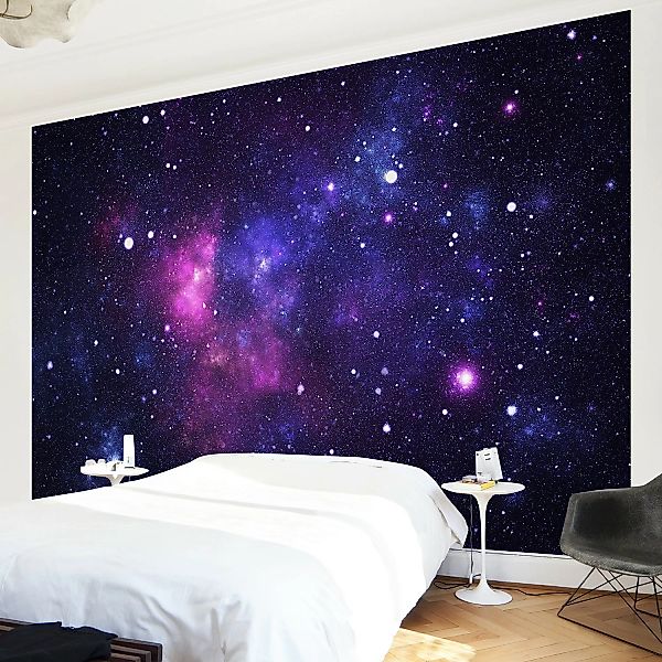 Bilderwelten Fototapete Galaxie violett Gr. 336 x 225 günstig online kaufen