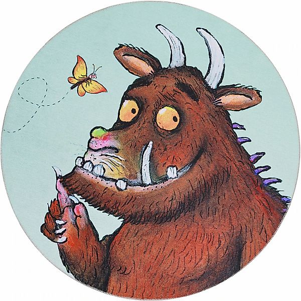 DER GRÜFFELO Kinderteppich "Grüffelo GR-0172" rund 6 mm Höhe aktueller Grüf günstig online kaufen