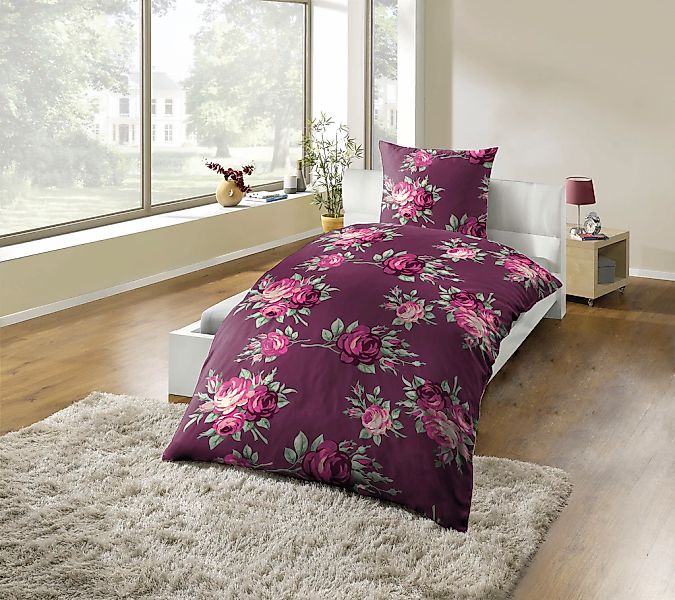 KiNZLER Bettwäsche "Polycotton Flanell" 2 Stk. tlg. besonders weich günstig online kaufen