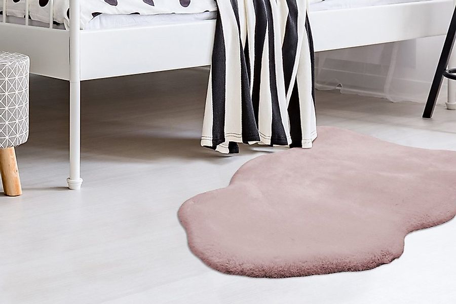 calo-deluxe Fellteppich "Vogesen 200" fellförmig 35 mm Höhe handgetuftet, K günstig online kaufen