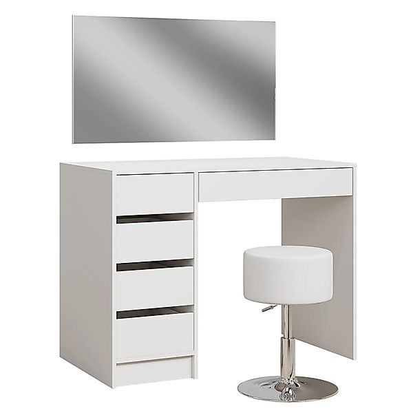 Vicco Schminktisch Thalia Weiß 100 cm mit Hocker günstig online kaufen