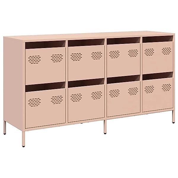 vidaXL Sideboard Rosa 135x39x73,5 cm Kaltgewalzter Stahl 3307168 günstig online kaufen