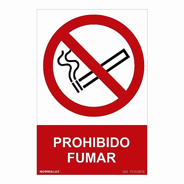 Schild Normaluz Prohibido Fumar Pvc (30 X 40 Cm) günstig online kaufen