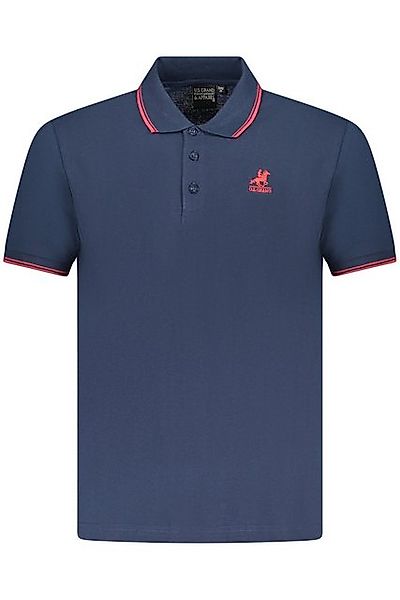 U.S. GRAND POLO Poloshirt Stilvolles Herren Kurzarm-Poloshirt in Blau mit günstig online kaufen