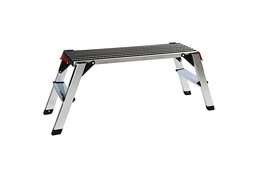 HELO24 Doppelleiter Alu Leiter Klapptritt Trittbank 150 kg Klappbar B3 günstig online kaufen