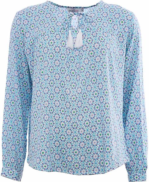 Zwillingsherz Shirtbluse, Bindeband mit Bommeln günstig online kaufen