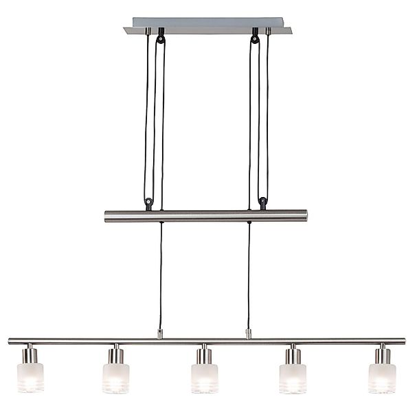 Brilliant LED Pendelleuchte LEA, Seilzugmechanismus, LED wechselbar, 5 x E1 günstig online kaufen