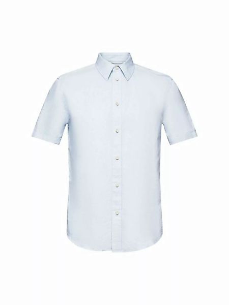 Esprit Kurzarmhemd Kurzarmhemd aus Baumwolle-Leinen-Mix günstig online kaufen