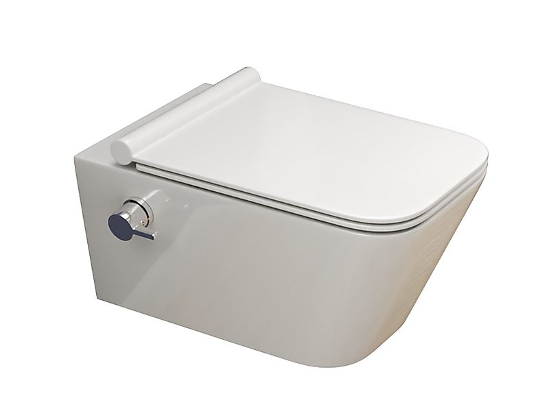 SSWW Tiefspül-WC WC mit Bidetfunktion WC-Deckel günstig online kaufen