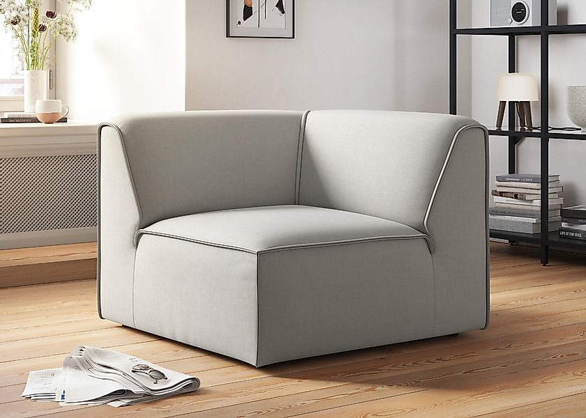 RAUM.ID Sofa-Eckelement "Merid, Sofaelement, Maße B/T/H: 97/97/46 cm", als günstig online kaufen