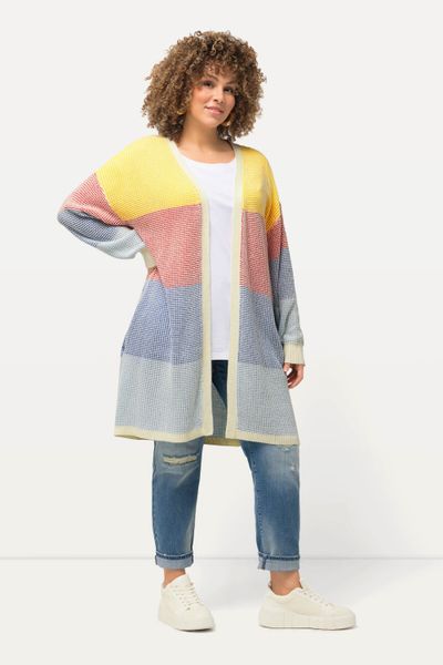 Ulla Popken Strickjacke Long-Strickjacke Oversized Eggshape günstig online kaufen