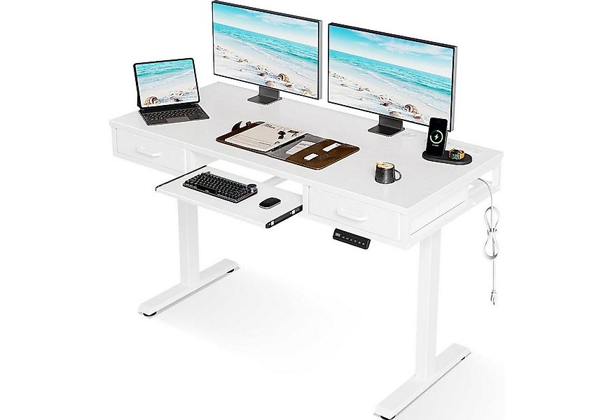 LuxusKollektion Schreibtisch Höhenverstellbarer Schreibtisch 120cm Elektris günstig online kaufen