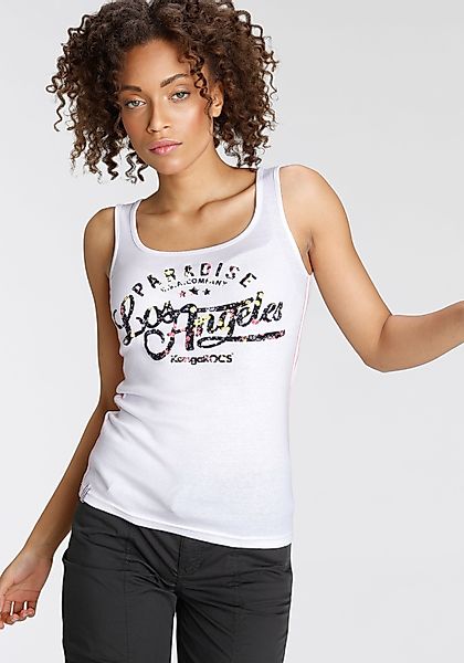 KangaROOS Tanktop mit blumigem Puff-Print günstig online kaufen