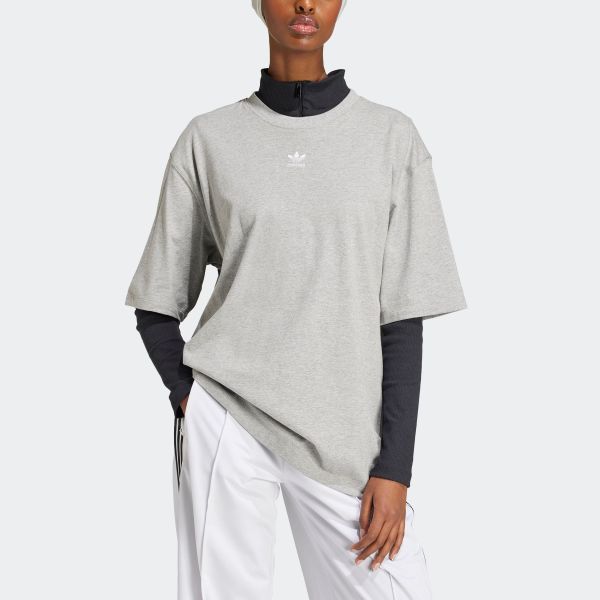 adidas Originals T-Shirt "ESS BOYFR TEE" Boyfriend Style, lockerer Schnitt günstig online kaufen