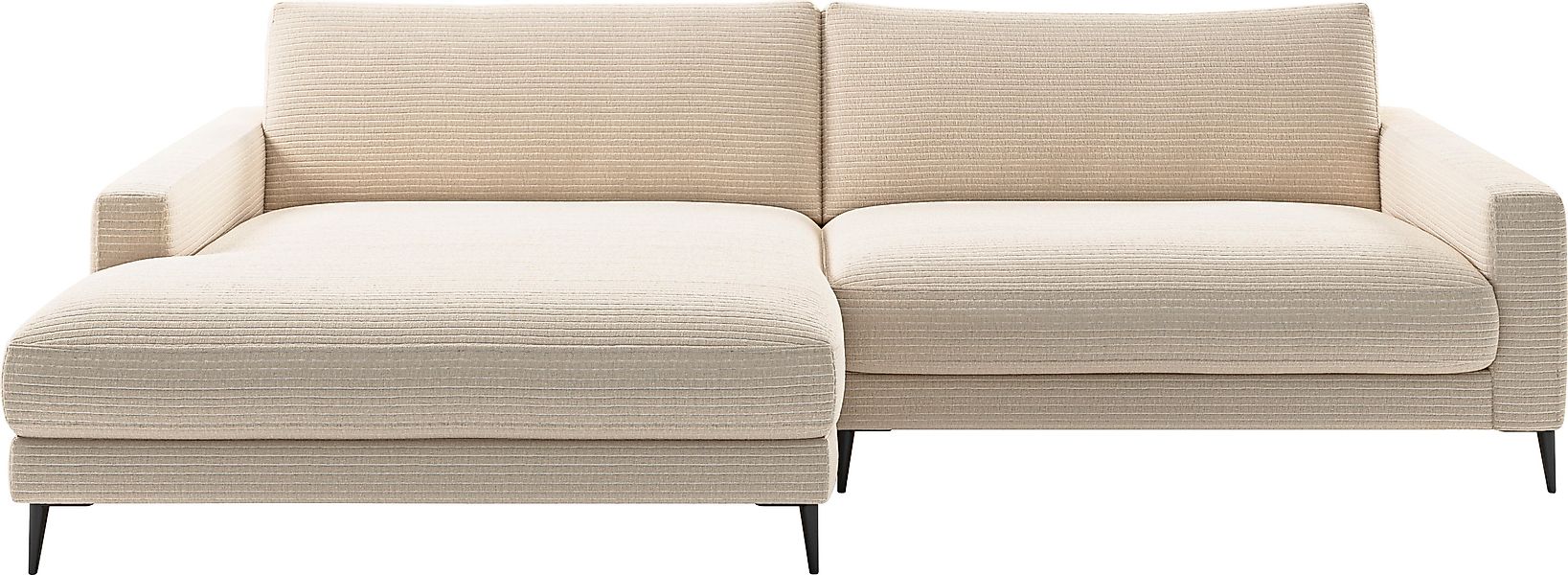 Home affaire Ecksofa »Downtown, B/T/H: 272/190/84 cm L-Form« weicher Sitzko günstig online kaufen
