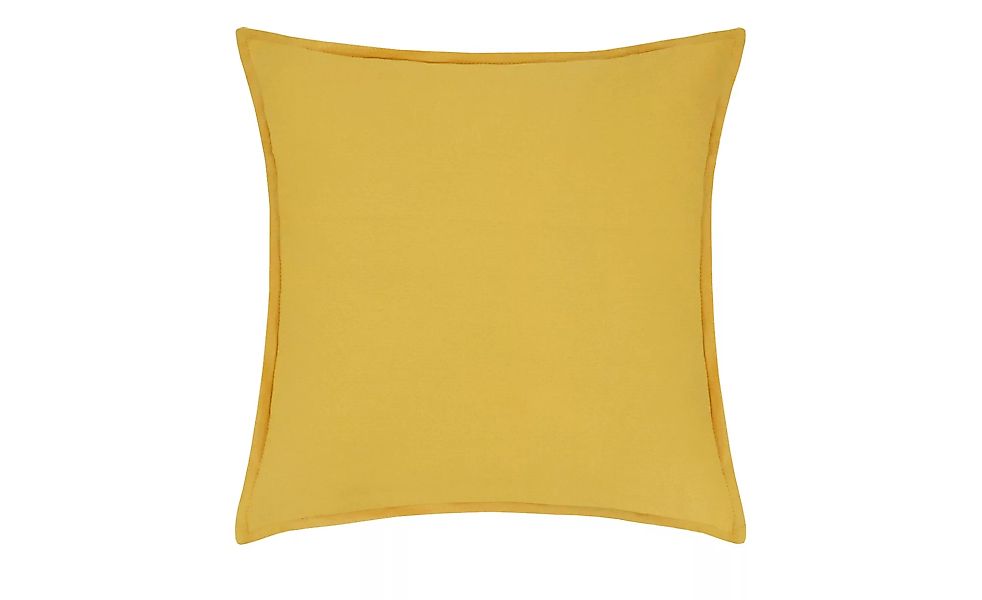 HOME STORY Kissen  Pia - gelb - 100% Polyesterfüllung, 230gr. - 40 cm - Sco günstig online kaufen