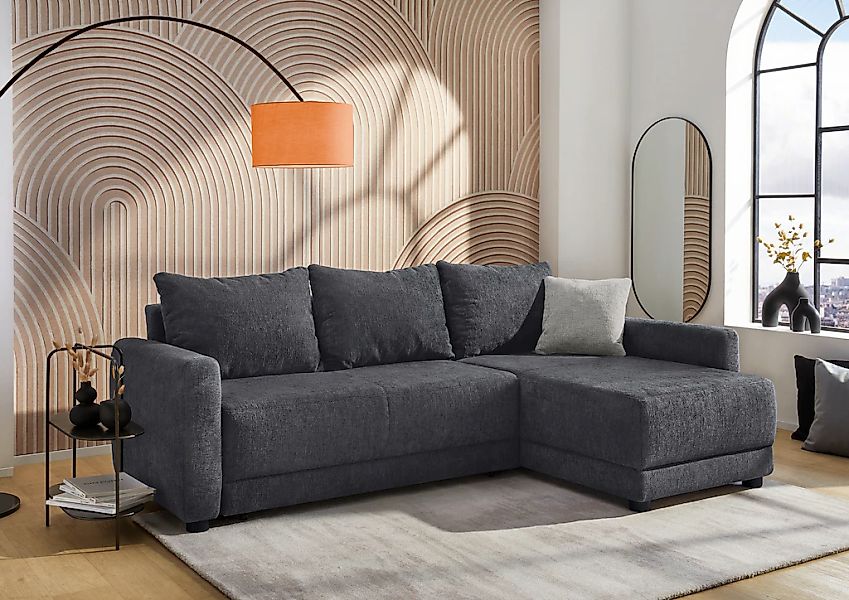 Jockenhöfer Gruppe Ecksofa "Venezia L-Form, B: 234 cm" mit Bettfunktion, Be günstig online kaufen