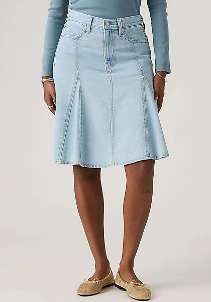 Levis Jeansrock "GODET KNEE LENGTH SKIRT" Midirock mit Falten günstig online kaufen