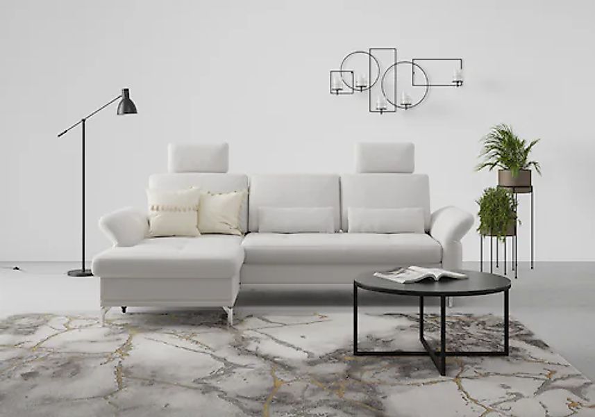 Home affaire Ecksofa »Palm Beach L-Form« Federkern, mit Sitztiefenverstellu günstig online kaufen