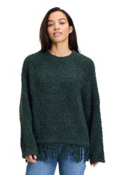 Cartoon Strickpullover Damen Strickpullover mit Fransen günstig online kaufen