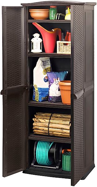 Keter Garten-Geräteschrank "Rattan Style Utility Shed", günstig online kaufen