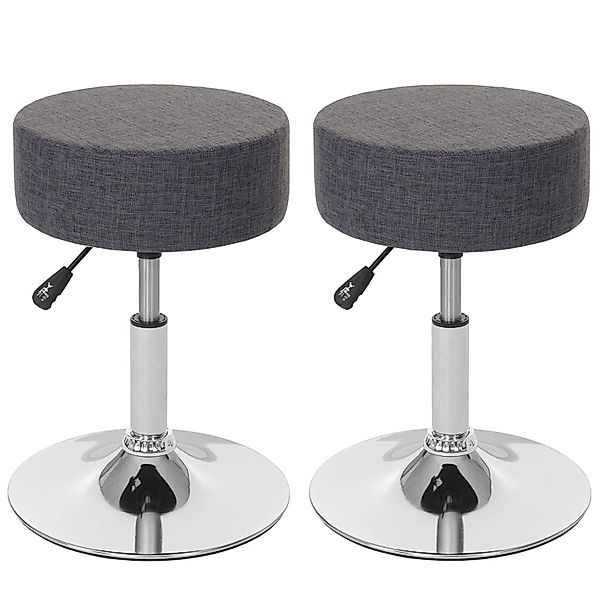 PROREGAL 2er-Set Hocker Höhenverstellbar Und Drehbar Sitzhöhe 43-55cm Durch günstig online kaufen