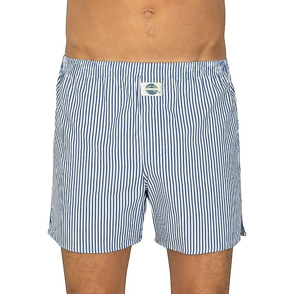 D.E.A.L International Boxershorts Weiß & Blau gestreift günstig online kaufen